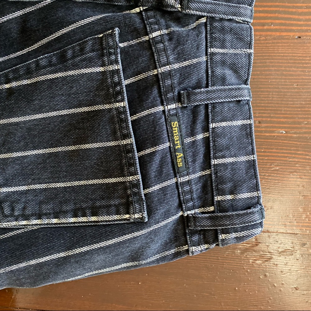 Reformation Black Pin Stripe Jeans